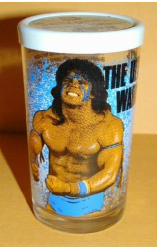 Ultimate Warrior peanut butter jar glass PWcatalog