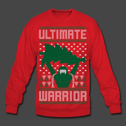 Ultimate Warrior 2016 Limited Edition Ugly Red Christmas Sweater