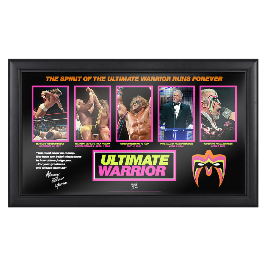Ultimate Warrior Evolution of a Hall of Famer Plaque Pwcatalog