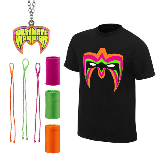 Ultimate Warrior Parts Unknown Halloween Youth T-Shirt Package