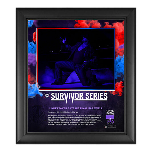 Undertaker Survivor Series 2020 15 x 17 Commemorative Plaque