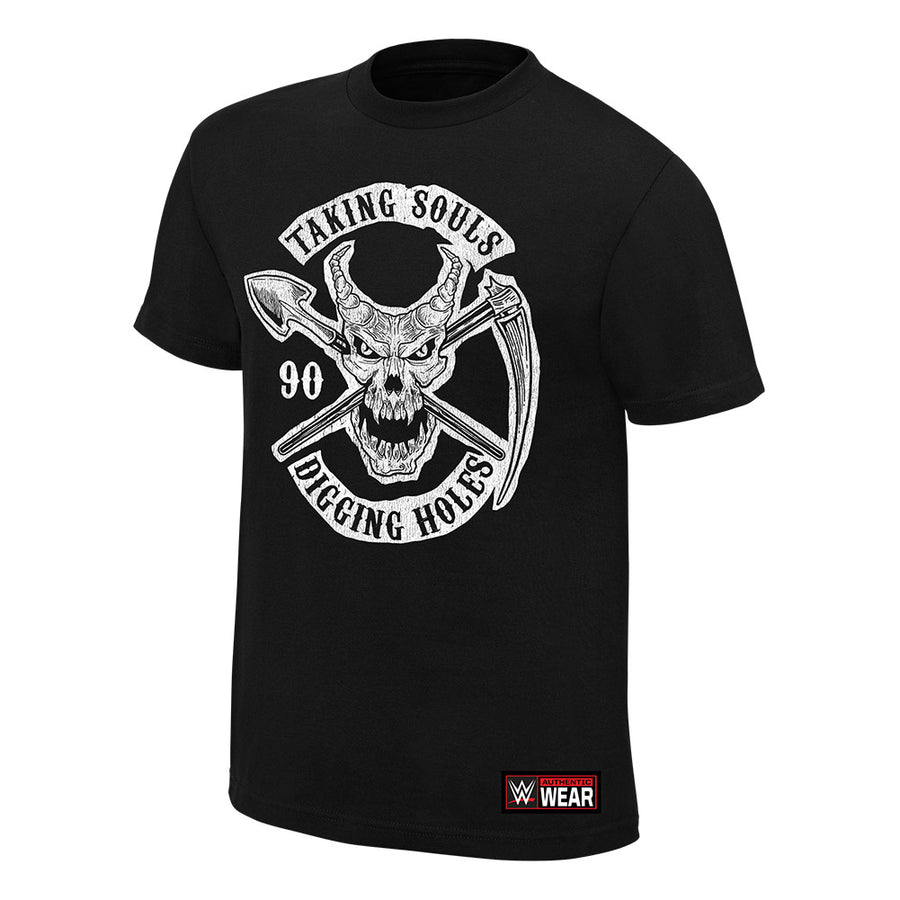 Undertaker Taking Souls and Digging Holes Authentic T-Shirt Pwcatalog