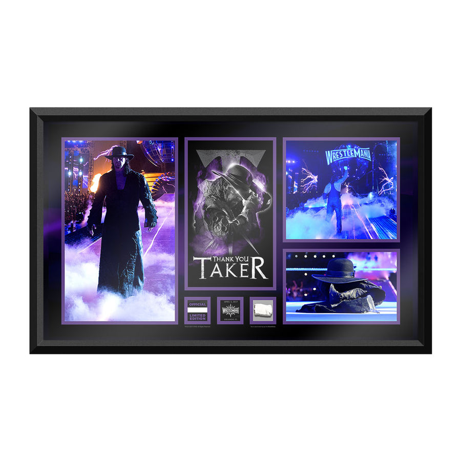 Undertaker Thank You Taker WrestleMania 33 Unsigned Commemorative Plaque Pwcatalog