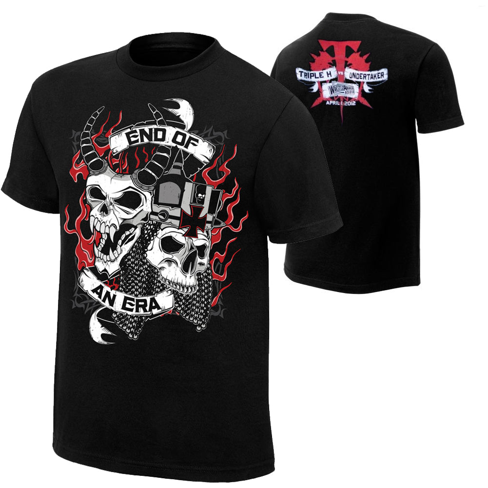 WrestleMania 28 Undertaker vs. Triple H End of an Era T-Shirt Pwcatalog