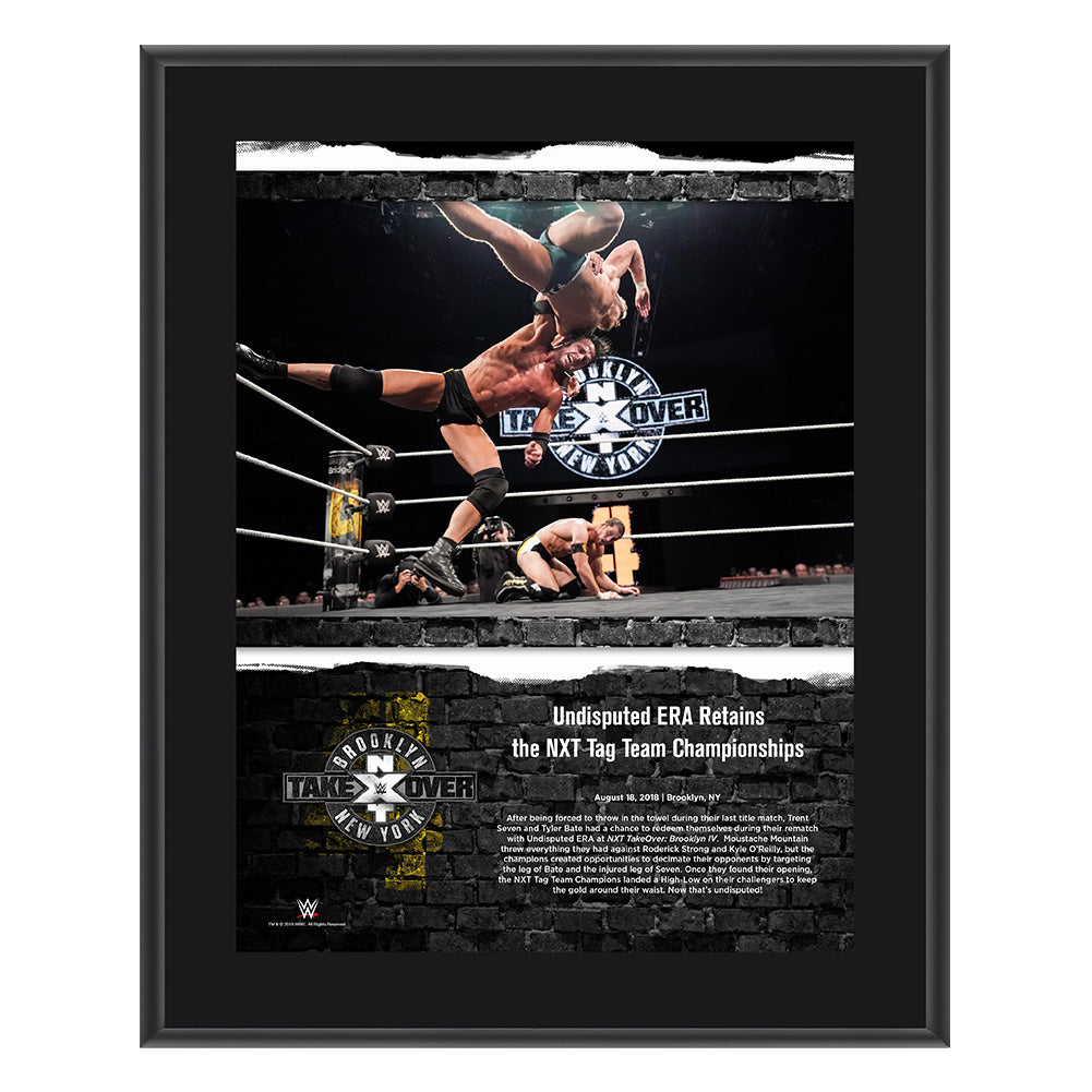 Undisputed Era NXT TakeOver Brooklyn 2018 10 x 13 Commemorative Plaque Pwcatalog