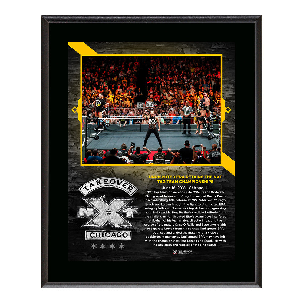 Undisputed Era NXT TakeOver Chicago 10 x 13 Plaque