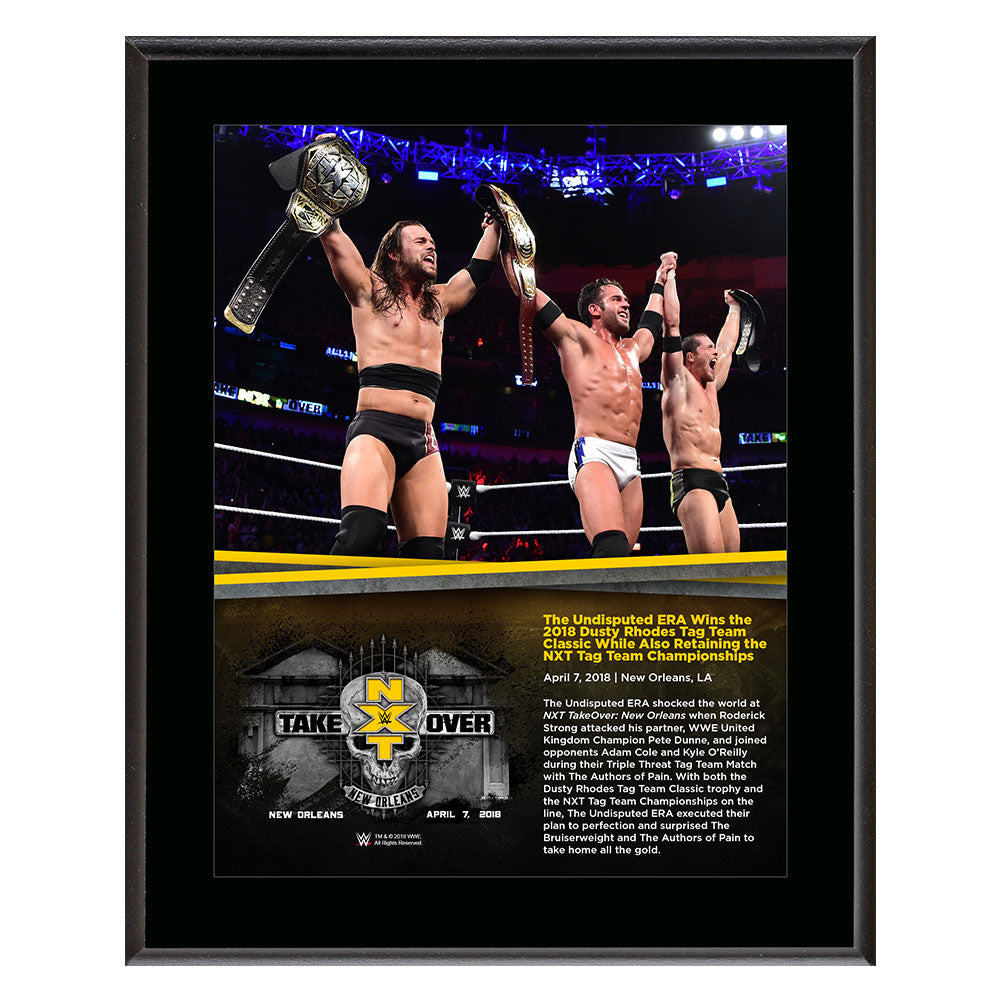 Undisputed Era NXT TakeOver New Orleans 10 x 13 Photo Plaque Pwcatalog