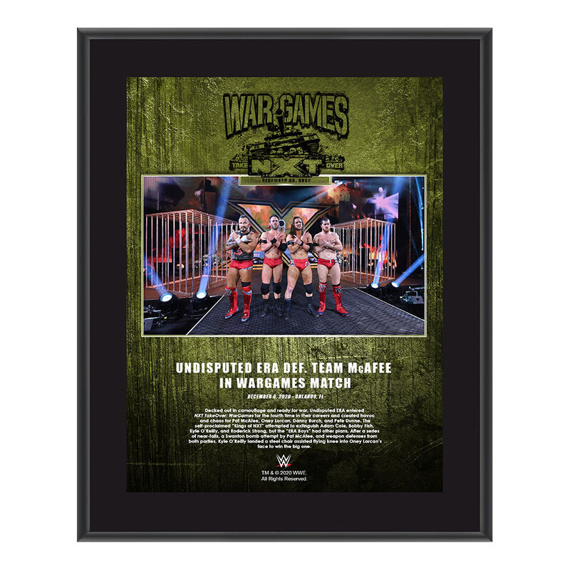 Undisputed Era NXT TakeOver WarGames 2020 10x13 Commemorative Plaque Pwcatalog