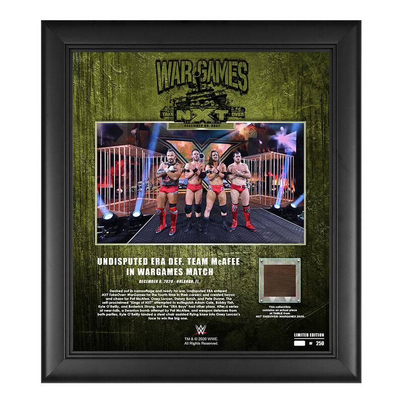 Undisputed Era NXT WarGames 2020 15x17 Commemorative Plaque Pwcatalog