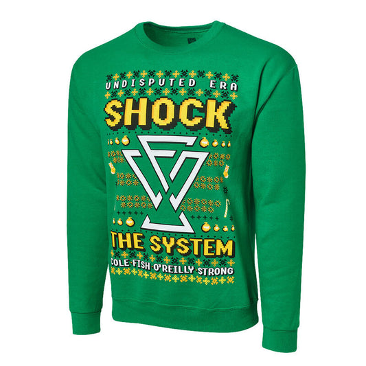 Undisputed Era Shock the System Ugly Holiday Sweatshirt