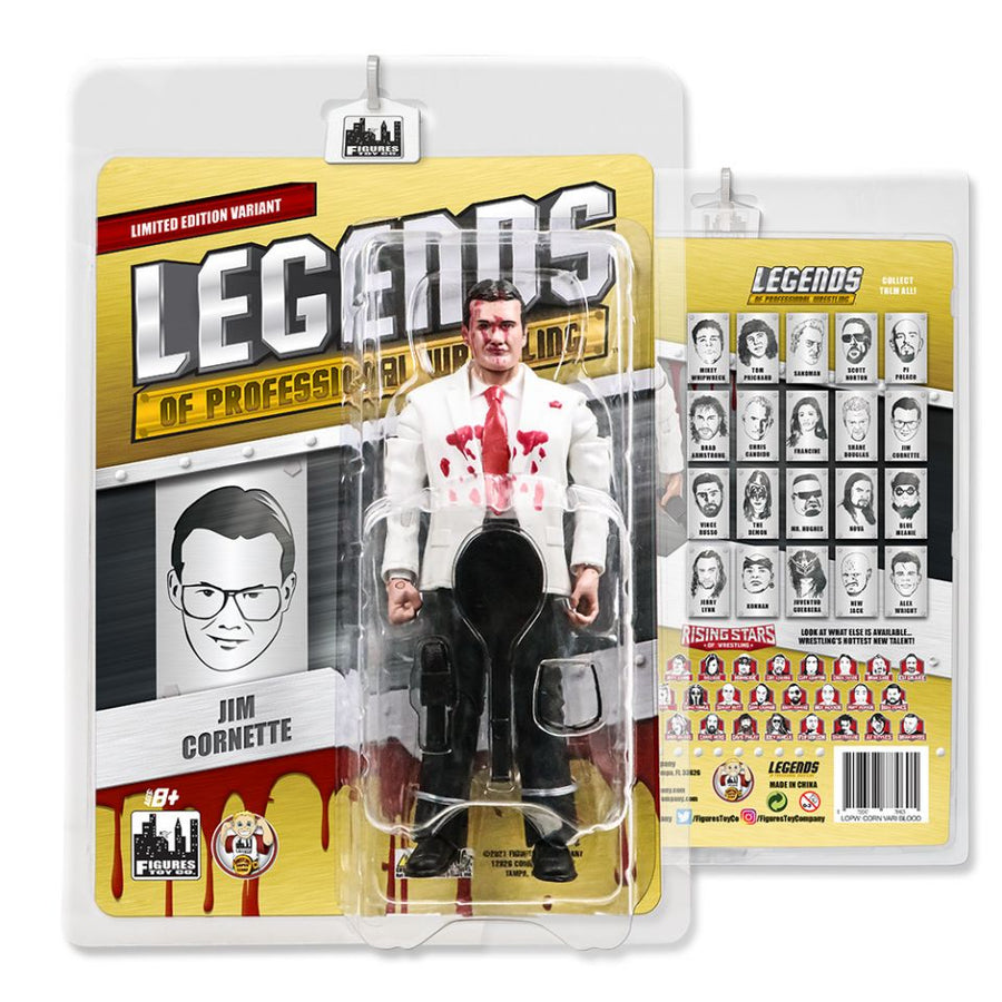 FTC Legends of Professional Wrestling Jim Cornette [Limited Edition Bloody Variant] Action & Toy Figures PWcatalog