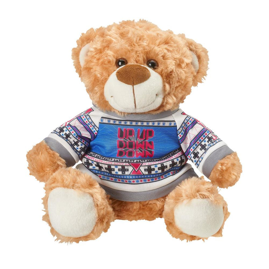 UpUpDownDown Ugly Holiday Sweater Plush Bear