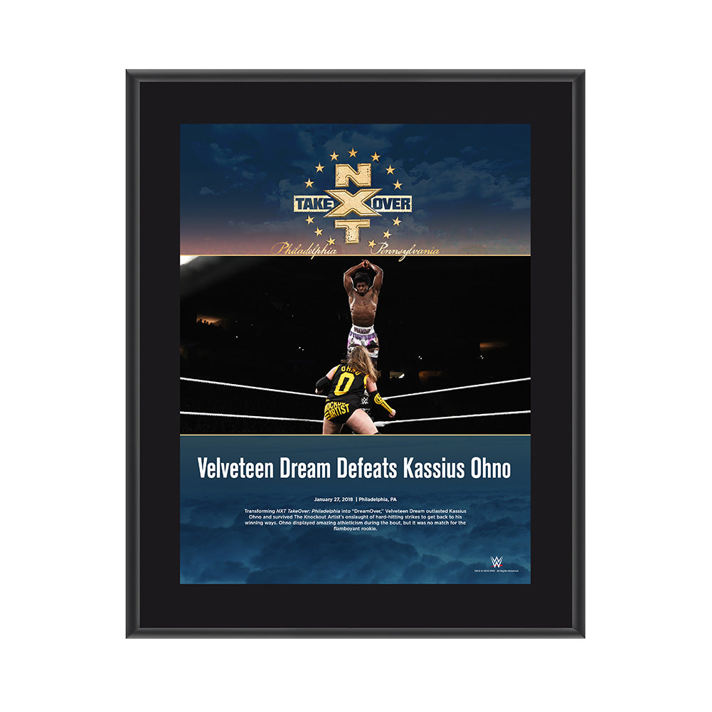 Velveteen Dream NXT TakeOver Philadelphia 2018 10 x 13 Commemorative Photo Plaque Pwcatalog