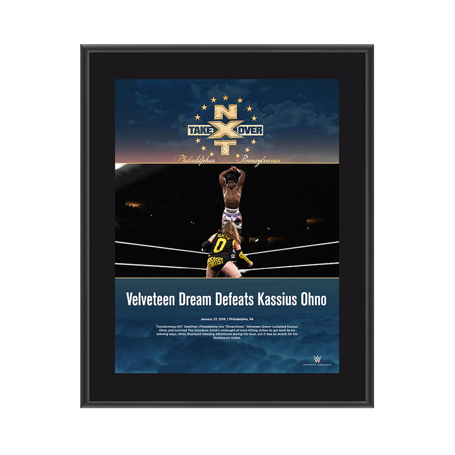 Velveteen Dream NXT TakeOver Philadelphia 2018 10 x 13 Commemorative Photo Plaque Pwcatalog