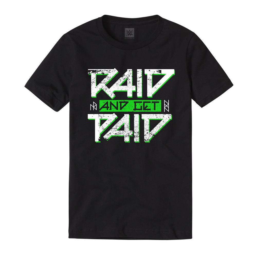 Viking Raiders Raid & Get Paid Authentic T-Shirt Pwcatalog