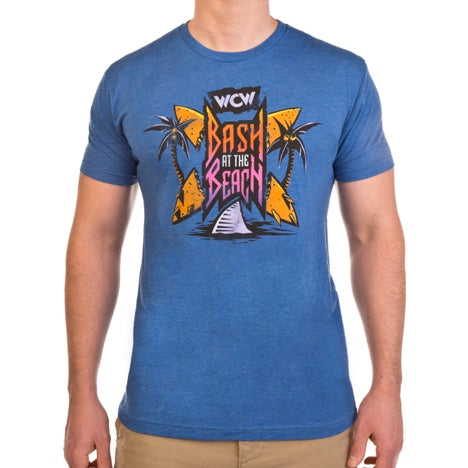 WCW Bash At The Beach Old School Logo T-Shirt Pwcatalog