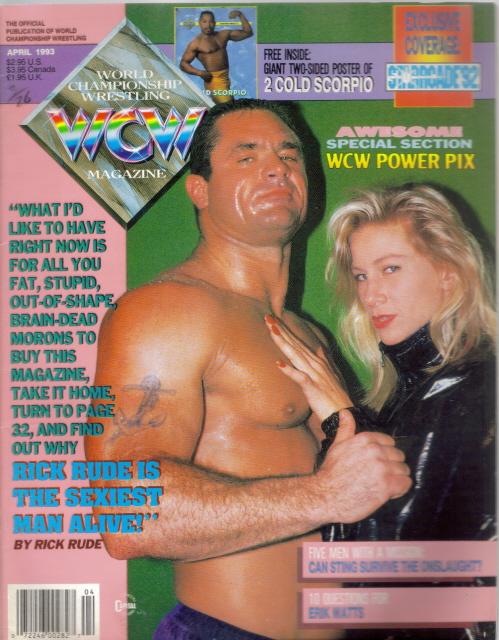 WCW Magazine April 1993 Magazine PWcatalog