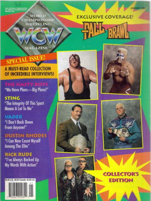 WCW Magazine January 1994 Magazine PWcatalog