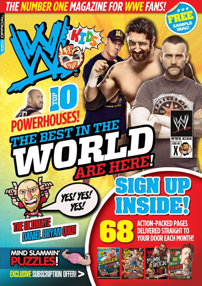 WWE Kids UK Magazine Sample Issue X