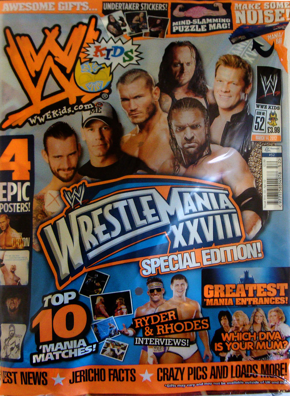 WWE Kids UK Magazine Volume 052