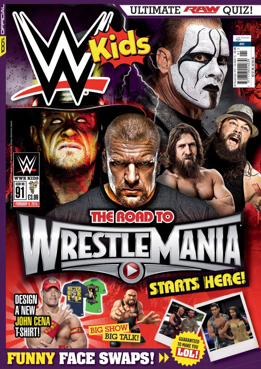 WWE Kids UK Magazine Volume 091