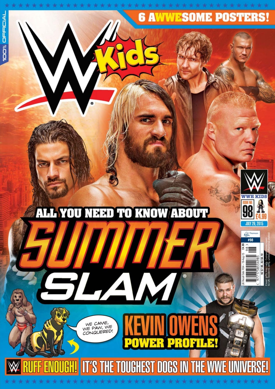 WWE Kids UK Magazine Volume 098