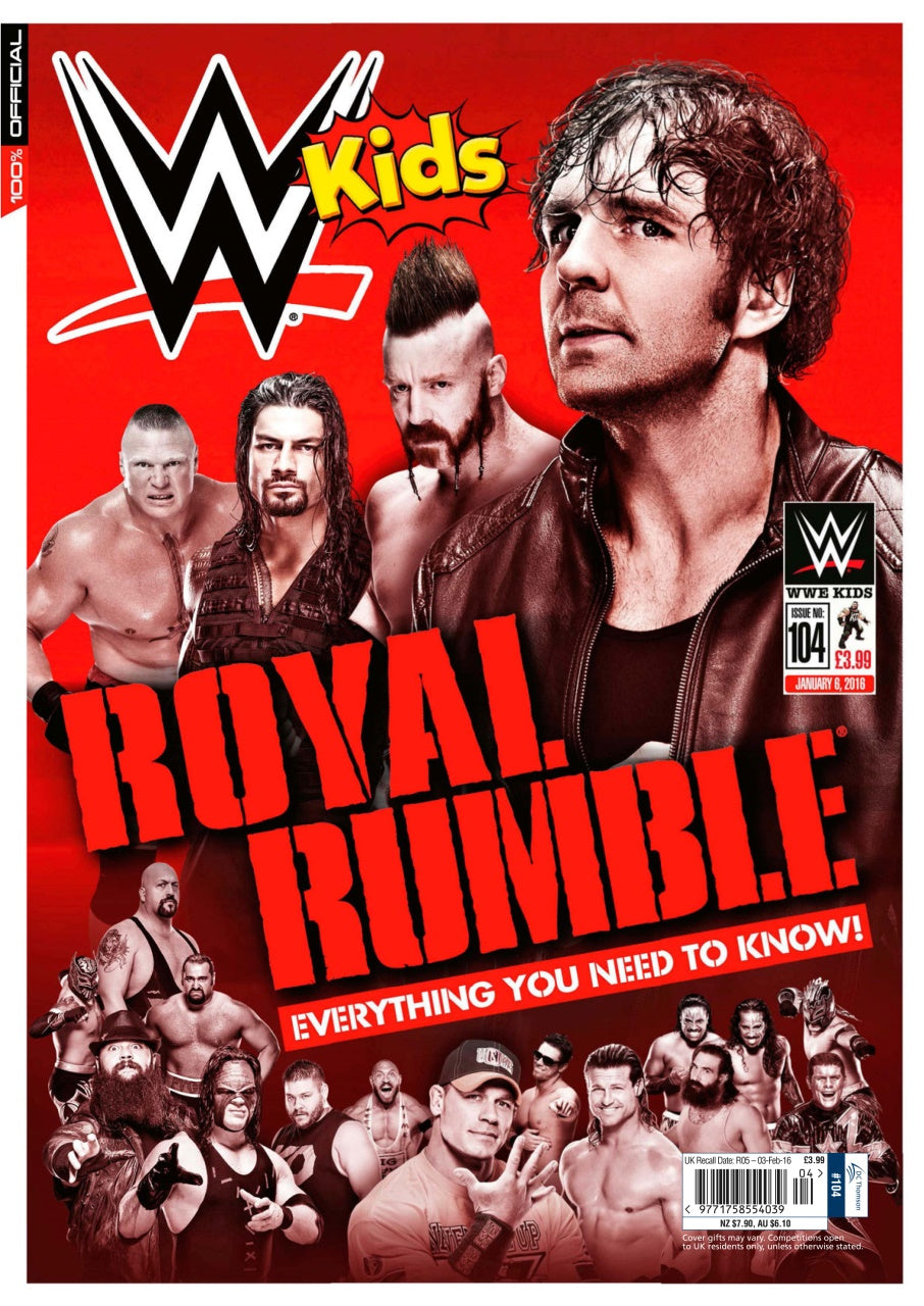 WWE Kids UK Magazine Volume 104