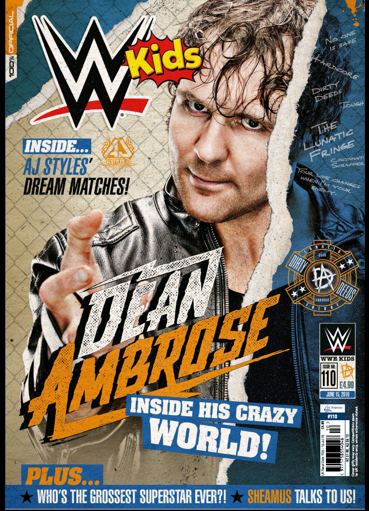 WWE Kids UK Magazine Volume 110