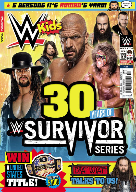 WWE Kids UK Magazine Volume 129