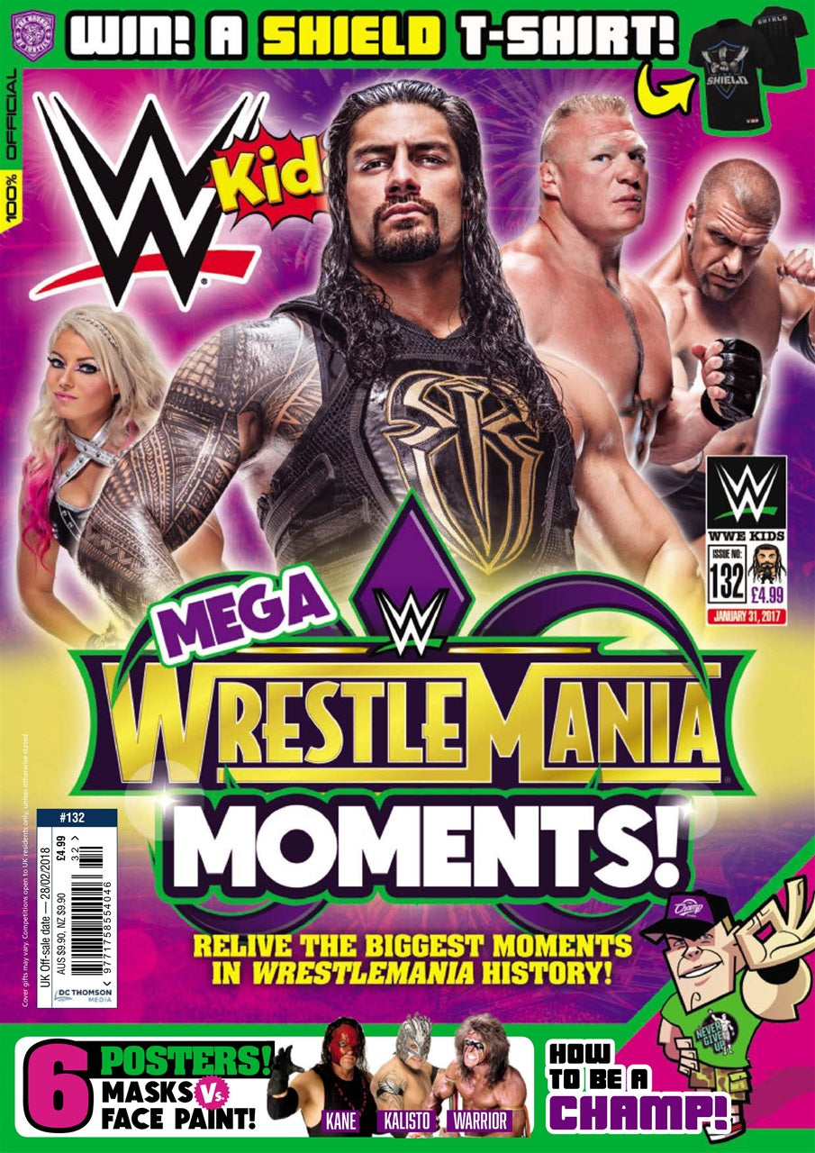 WWE Kids UK Magazine Volume 132