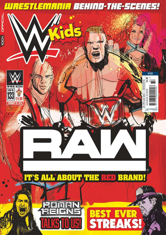 WWE Kids UK Magazine Volume 133