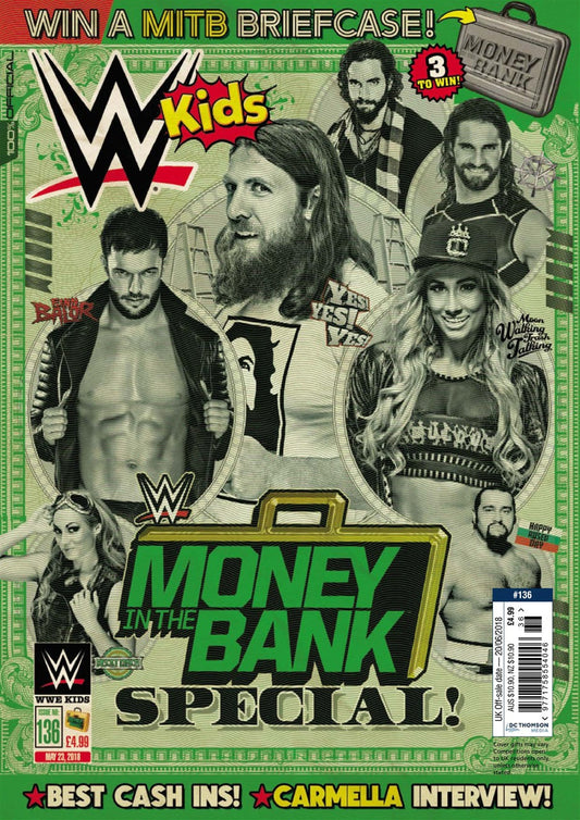 WWE Kids UK Magazine Volume 136