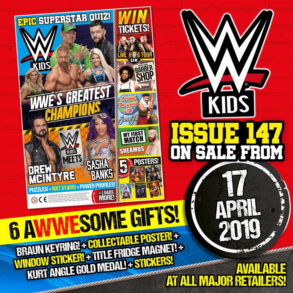 WWE Kids UK Magazine Volume 147