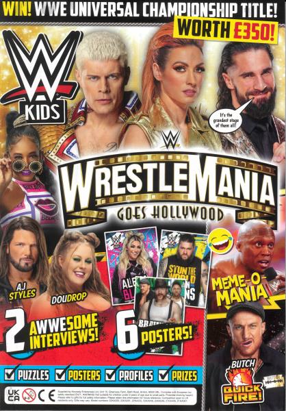 WWE Kids UK Magazine Volume 186