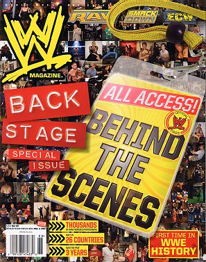 WWE Special backstage Behind the Scenes 2009 Magazine PWcatalog