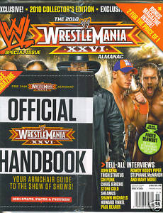 WWE Special wrestlemania XXVI Almanac 2010