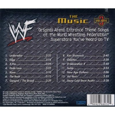 WWF The Music, Volume 3 1998