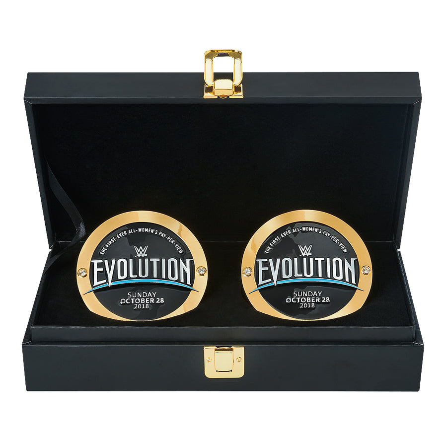 WWE Evolution 2018 Championship Replica Side Plate Box Set Pwcatalog