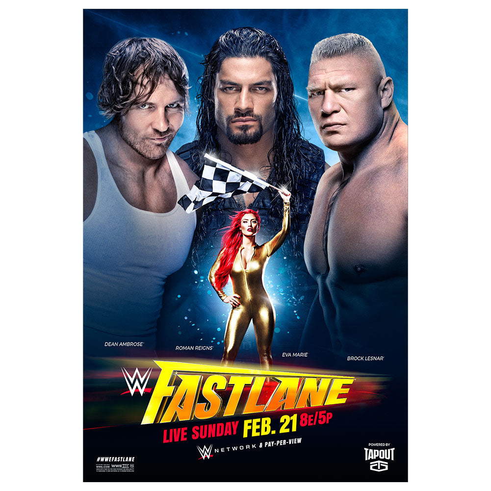 WWE Fast Lane 2016 Poster Pwcatalog