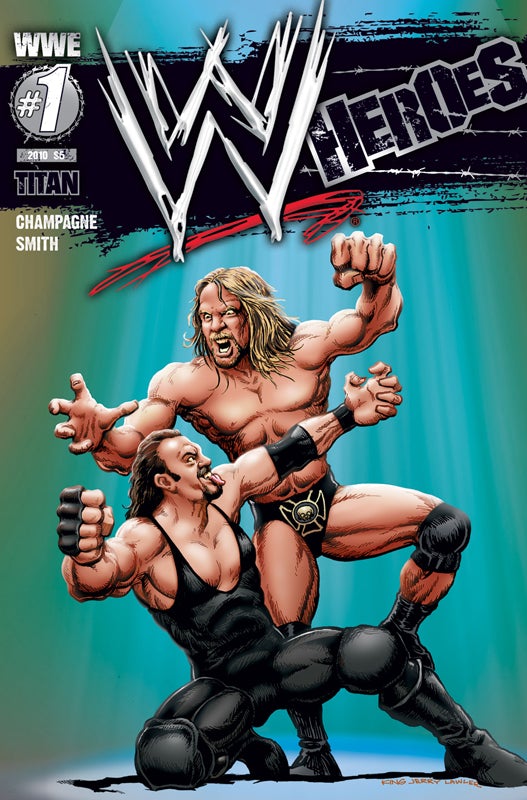 WWE Heroes Vol 01 exclusive Jerry Lawler drawn cover