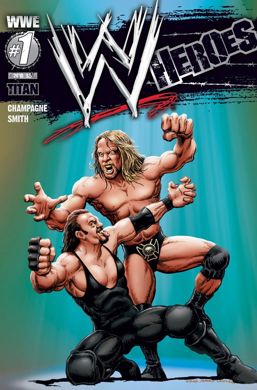 WWE Heroes Vol 01 exclusive Jerry Lawler drawn cover Magazines & Newspapers PWcatalog