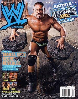 WWE Magazine March 2008 Batista Magazine PWcatalog