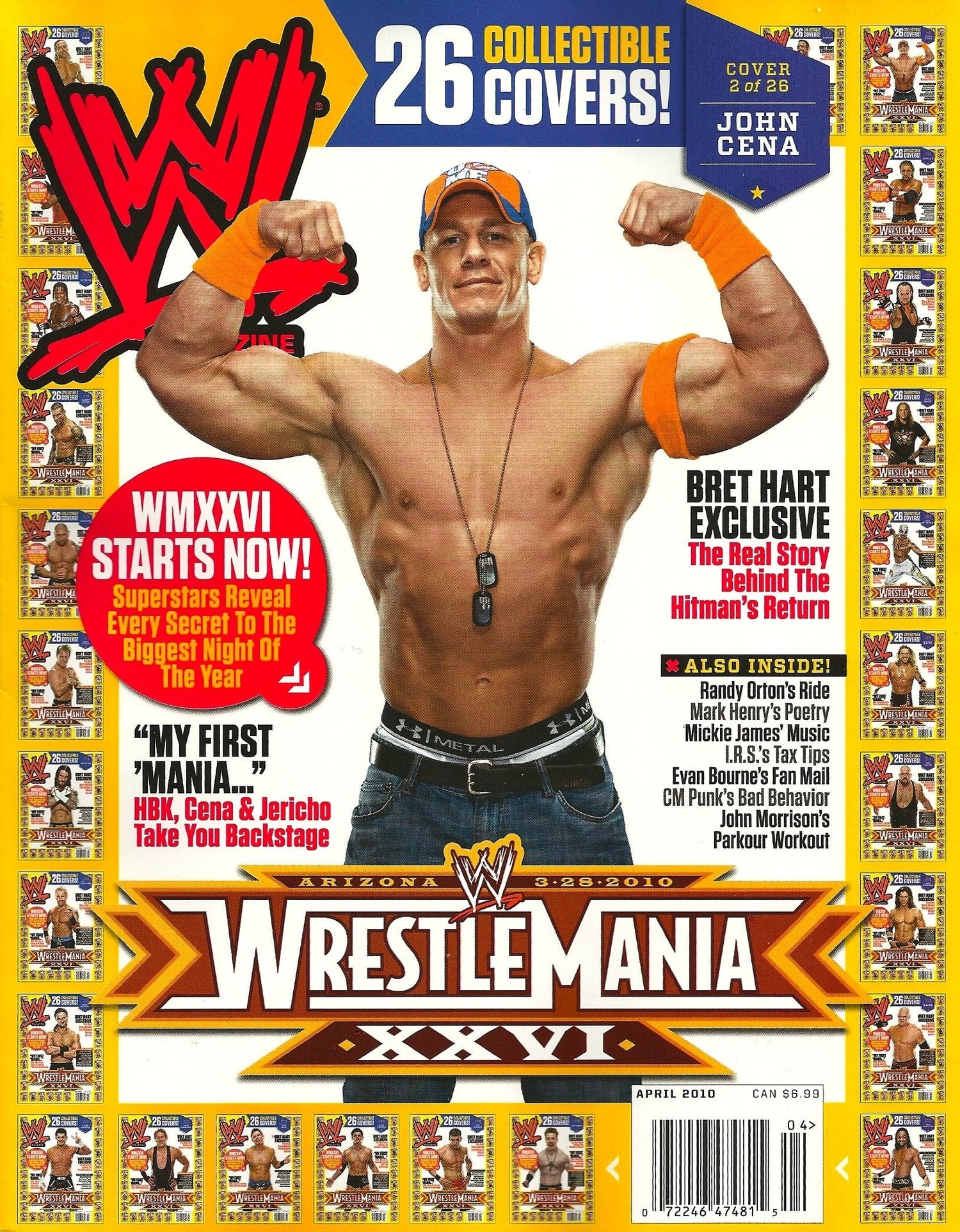 WWE Magazine April 2010 Evan Bourne Magazine PWcatalog