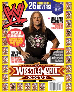 WWE Magazine April 2010 Bret Hart Magazine PWcatalog