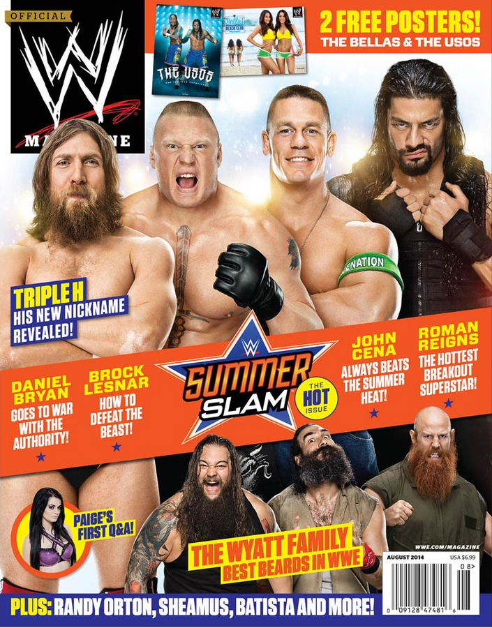 WWE Magazine August 2014 Magazine PWcatalog