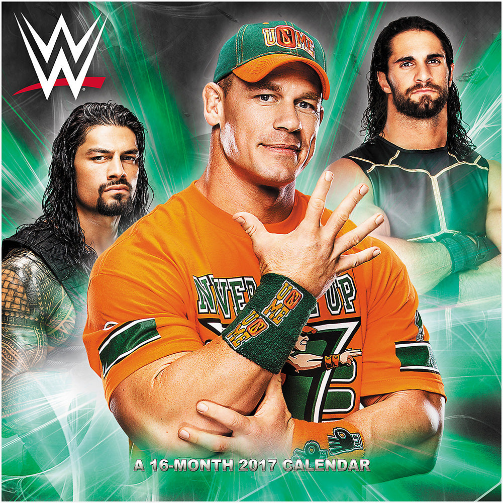WWE Mead Wall Calendar 2017 Pwcatalog