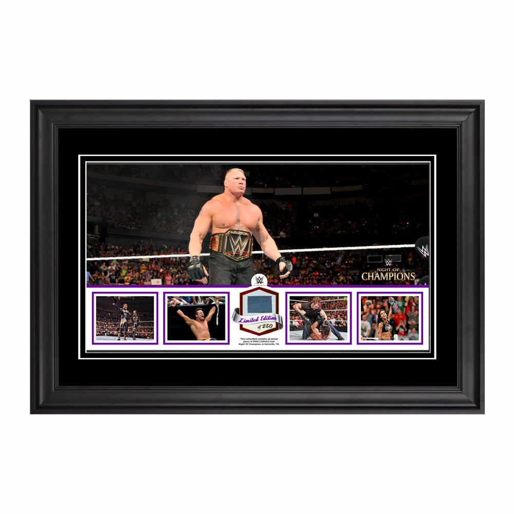 WWE Night of Champions 2014 Commemorative Ring Canvas Plaque Pwcatalog