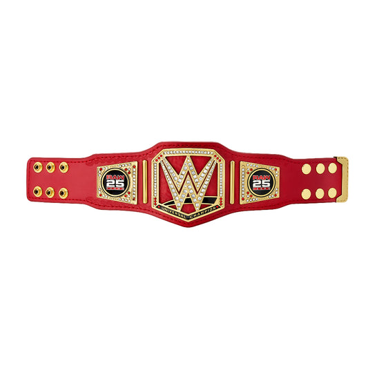 WWE RAW 25 Universal Championship Mini Replica Title Belt