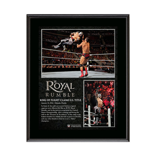 WWE Royal Rumble 2016 Kalisto 10.5 x 13 Photo Collage Plaque