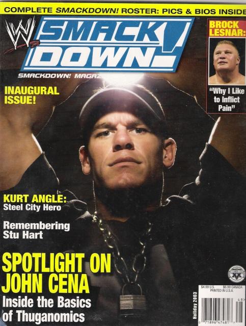WWE Smackdown Holiday 2003 John cena Magazine PWcatalog